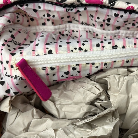 Betsey Johnson Quilted Heart Shoulder Backpack - Picture 4 of 4